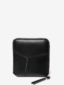 Pure Color Leather Mini Wallet