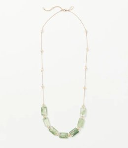 LOFT Square Beaded Necklace
