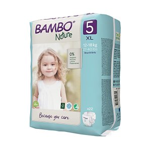 Bambo Nature Disposable Nappies - Junior - Size 5 - Pack of 27