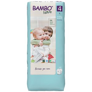 Bambo Nature Disposable Nappies - Maxi - Size 4 - Jumbo Pack of 60