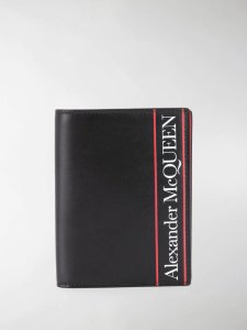 Alexander McQueen logo-print passport holder