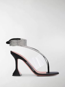 Amina Muaddi Zula crystal embellished strap sandals