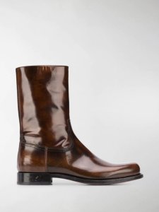 Dries Van Noten square-tip zipped boots