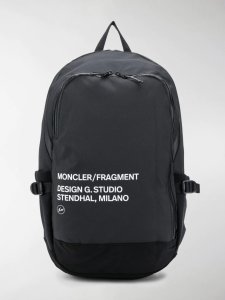 Moncler address-print logo backpack