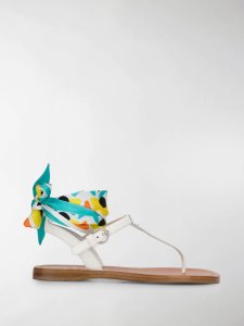 Prada Saffiano thong sandal