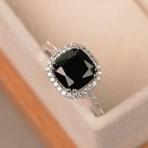 Pretty Jewellery - 1.25 carat cushion cut diamond 925 silver halo wedding ring 10k white gold over