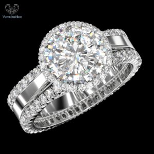 10k White Gold 1.25 CT Diamond Women's Engagement Ring Wedding Bands Bridal Set