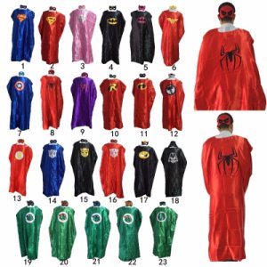 110cm/140cm Adult Superhero Cape and masks Halloween Costume Party Favors New