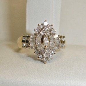 Pretty Jewellery - 2.75 carat diamond womens engagement & wedding ring 14k solid yellow gold