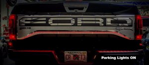 2017 Ford Raptor Custom Lit Tailgate Plate