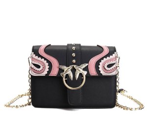 2017 Women Handbag Luxury Designer Metal Chain Embroidery Floral Style Flap Bag