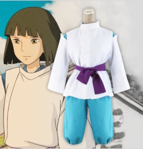 Anime Miyazaki Hayao Spirited Away Haku cosplay costume Nigihayami Kohakunushi