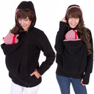 Baby Carrier Jacket Kangaroo Outerwear Hoodies &Sweatshirts Coat  Women