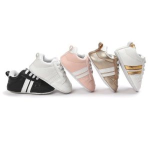 Baby shoes Infant Anti-slip PU Leather First Walker Soft Soled Newborn Sneakers