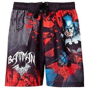 BATMAN DARK KNIGHT UV-50 Bathing Suit Swim Trunks NWT Boys Sizes 4, 6 or 7  $25