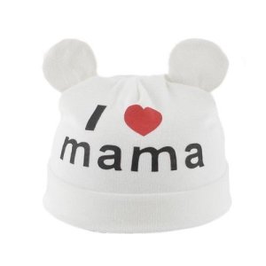 Beanies Cap Baby Boys and Girls Hat Newborn Baby Cotton Skullies Love Mama Print