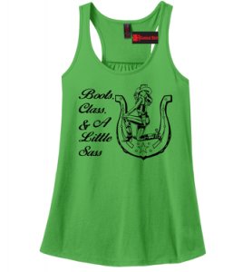 Comical Shirt - Boots class lille sass graphic tee cowgirl country western racerback tank top