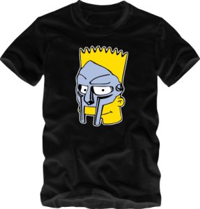BS MF Bart Doom Black T-Shirt ADULT YOUTH or TODDLER hip-hop Dilla danger doom