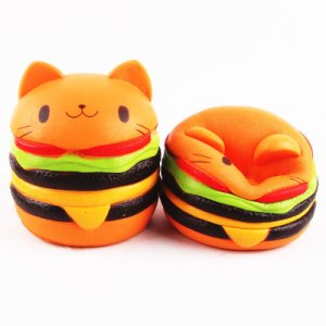 Cat Burger Slow Rising Gift Squishies Squishy Squishys Soft Animal Toy Decor