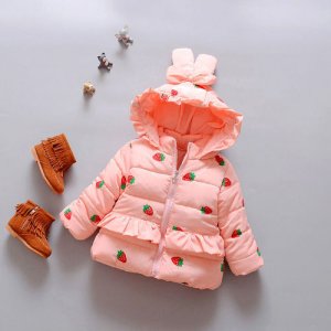 Children Baby girls Hooded Coats Winter Jacket Toddler Kids Infant Down Parkas