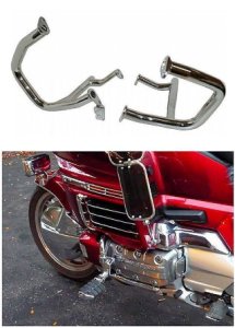 Chrome Engine Case Guards - '98 Style - for ALL Honda Goldwing GL1500 (45-8543)
