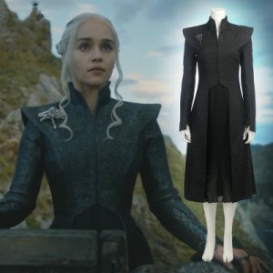 Cosplay GOT Halloween Game of Thrones Season 7 Daenerys Targaryen Dress Costumes