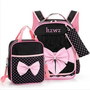 Cute Girls Bowknot Backpacks Kids Satchel Children Girl School Bags Orthopedic W