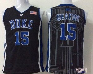 Duke Blue Devils 15 Jahlil Okafor Black College Basketball Jersey