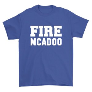 Fire McAdoo Shirt Fire Ben NY Football Unisex Royal Blue Tee Shirt