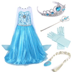 Girls Disney Elsa Frozen dress costume Princess anna party dresses cosplay Xmas)