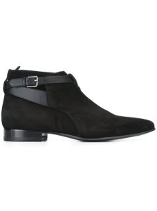 Handmade men Black color suede and leather Jodhpurs boot,Men black dress shoes