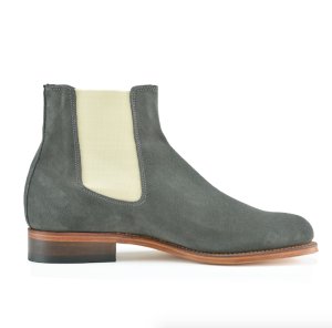 Handmade mens Chelsea suede leather boots,men suede leather boots