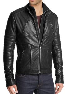 Handmade mens fashion biker leather jacket, Men Hollywood style leather jacket