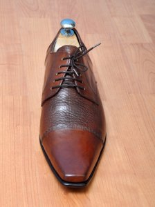 Handmade mens fashion brown Oxford dress leather shoes, men formal leather shoes
