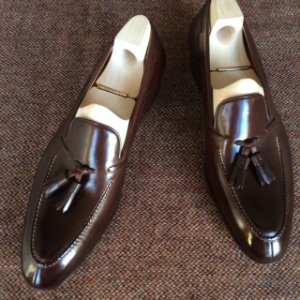 Handmade mens fashion Tassels moccasins shoes, Men brown formal shoes, Men shoes