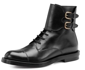 HANDMADE MENS OXFORS ANKLE MONK STRAP LACE UP LEATHER BOOTS, MEN LEATHER BOOTS