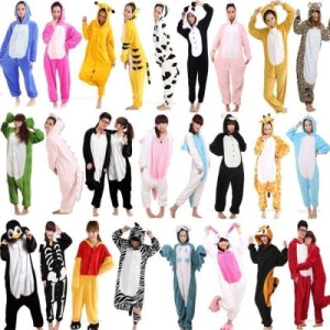 Hot Adult Unisex  Pajamas Kigurumi Cosplay Costume Animal Onese Sleepwear S-XL