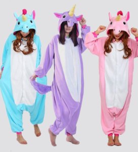 Hot -New- Adult Unisex Animal  Costume Unicorn Pony -Kigurumi- Pajamas..