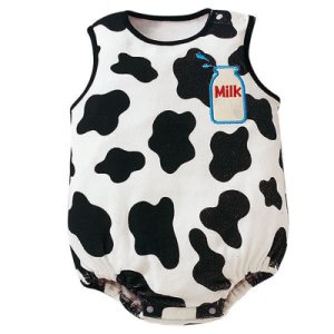 Infant Baby Suit  Cartoon Pattern Romper Jumpsuit Toddler Apparel Cow