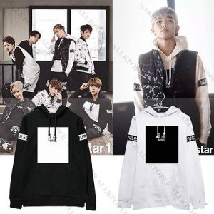 Kpop BTS Cap Hoodie Sweater Bangtan Boys Unisex Jung Kook Coat Jacket Outwear