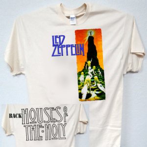 LED ZEPPELIN,Houses of The Holy Retro IVORY T-SHIRT,All Sizes,T-874Ivy