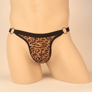 Leopard Mens Thongs And g Strings Ring Men's Thongs Male Sexy Underwear Gay