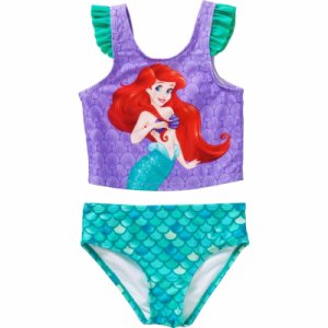 LITTLE MERMAID UPF50 Tankini Swim Bathing Suit NWT Toddlers Sz. 2T, 4T or 5T $24