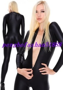 LYCRA SPANDEX SEXY BLACK BODY SUIT CATSUIT COSTUMES HALLOWEEN COSPLAY SUIT S203