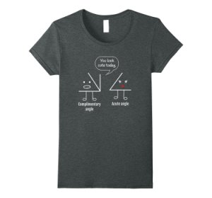 Shirt Usa - Math teacher tee - complimentary acute angle t-shirt women