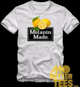 Melanin Made White T-Shirt Carbon