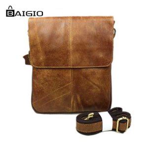 Mens Leather Vintage Shoulder Bag Crossbody Bags Men Messenger Designer Bag Retr