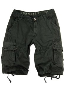 Mens Military-style Dark Grey Cargo Shorts #27s Size 42