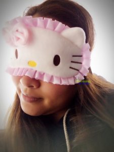 New Cute Hello Kitty Women Girls Soft Sleep Aid Mask Eye Shade Blindfold Cover