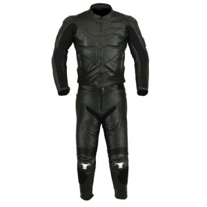 New Men,s Black Color Motorcycle Leather Suit Leather Jacket and Pants